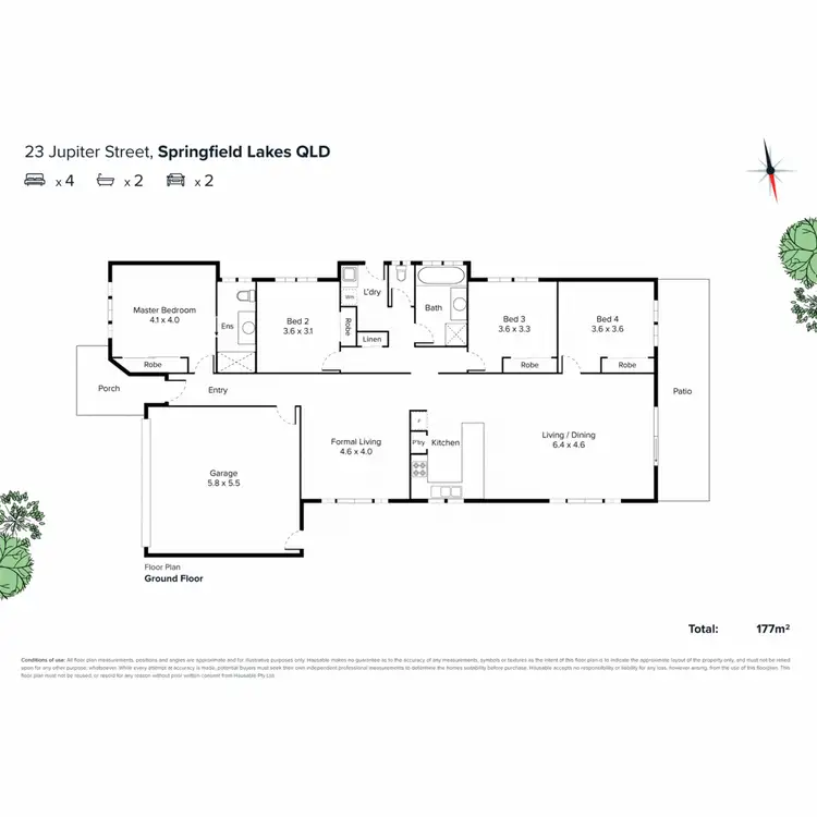 Floorplan of Homely house listing, 23 Jupiter Street, Springfield Lakes QLD 4300