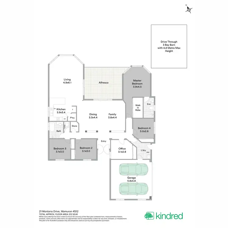 Floorplan of Homely rural property listing, 21 Montana Drive, Wamuran QLD 4512