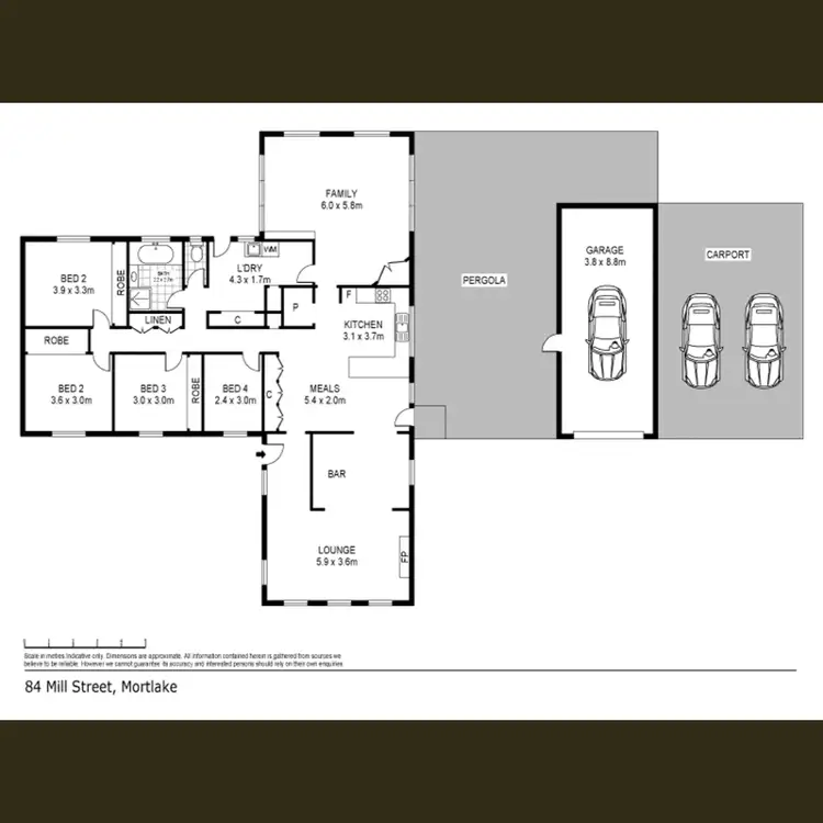 Floorplan of Homely house listing, 84 Mill Street, Mortlake VIC 3272
