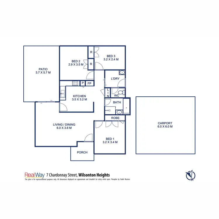 Floorplan of Homely house listing, 7 Chardonnay Street, Wilsonton Heights QLD 4350