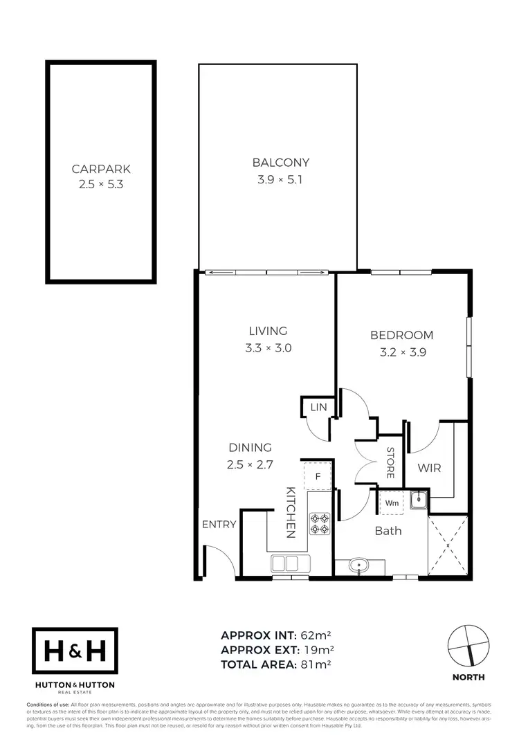 Floorplan of Homely apartment listing, 1/106 Linton Street, Kangaroo Point QLD 4169