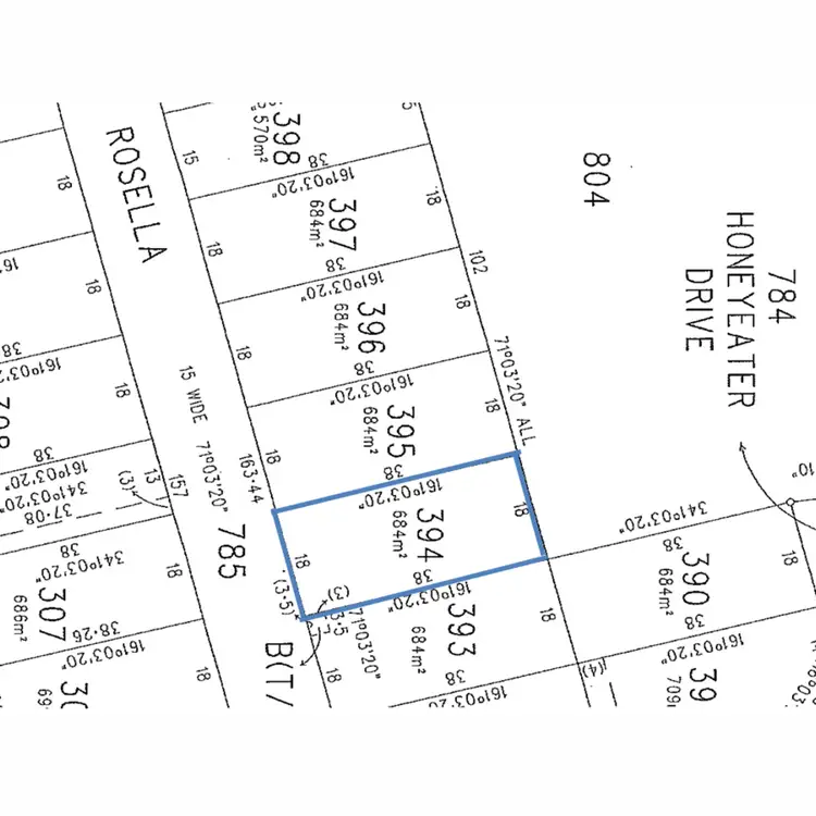 Floorplan of Homely land listing, Lot 394 Rosella Rise, Mannum SA 5238