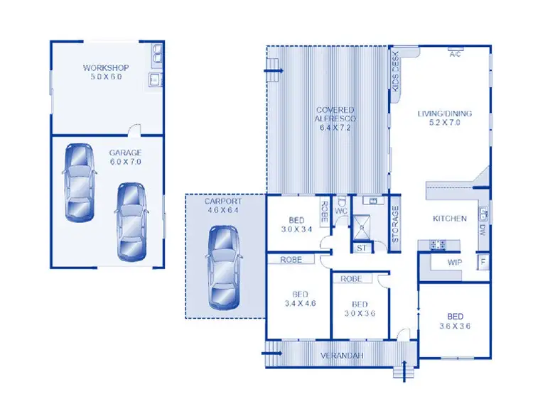 Floorplan of Homely house listing, 60 Curletts Road, Lara VIC 3212