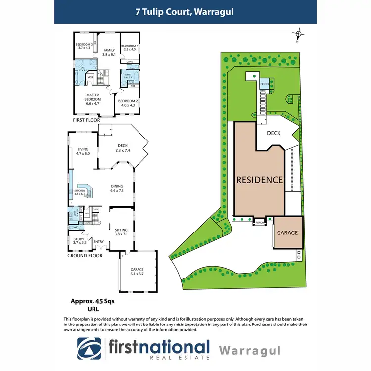Floorplan of Homely house listing, 7 Tulip Court, Warragul VIC 3820