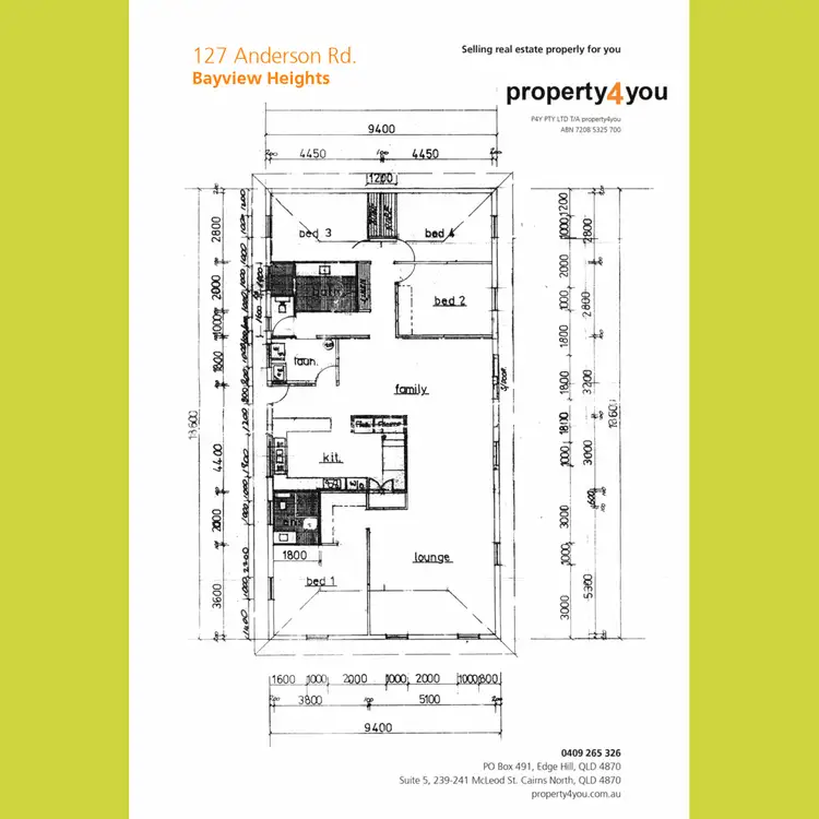 Floorplan of Homely house listing, 127 Anderson Road, Bayview Heights QLD 4868
