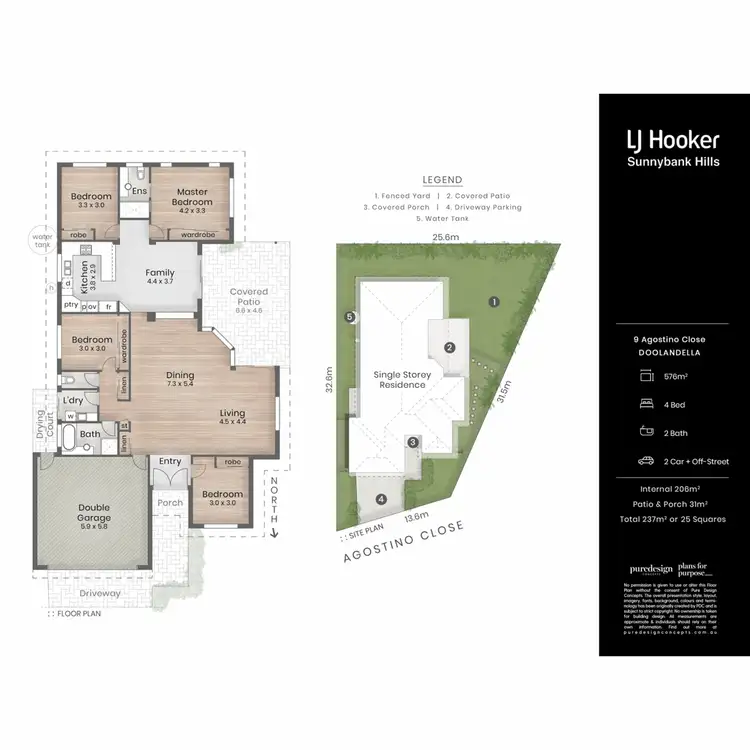 Floorplan of Homely house listing, 9 Agostino Close, Doolandella QLD 4077