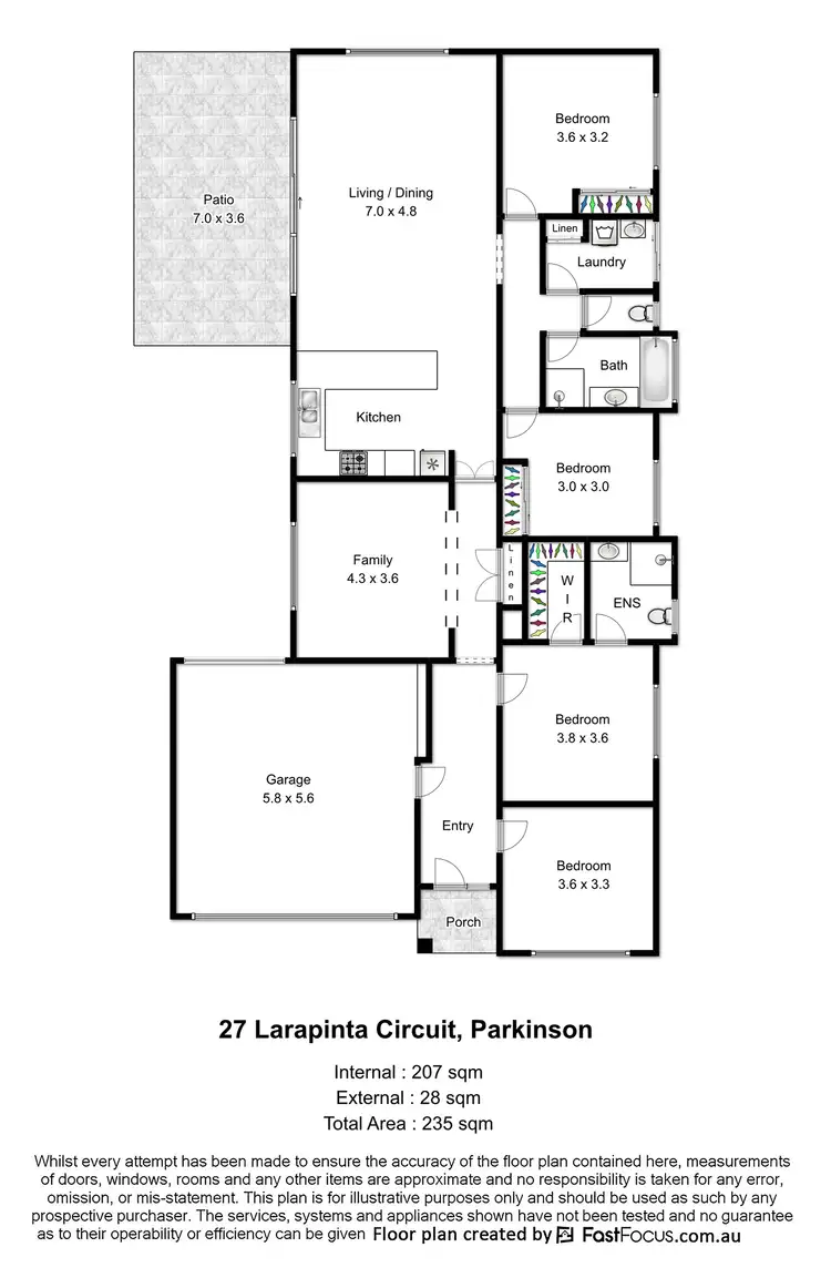 Floorplan of Homely house listing, 27 Larapinta Circuit, Parkinson QLD 4115