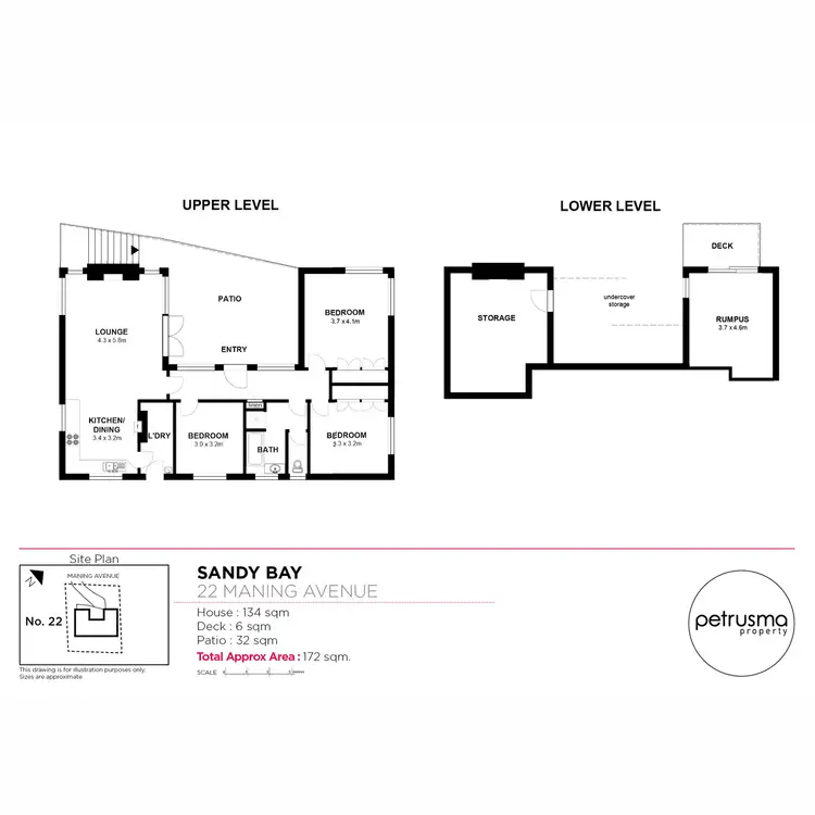 Floorplan of Homely house listing, 22 Maning Avenue, Sandy Bay TAS 7005