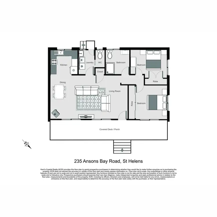 Floorplan of Homely rural property listing, 235 Ansons Bay Road, St Helens TAS 7216