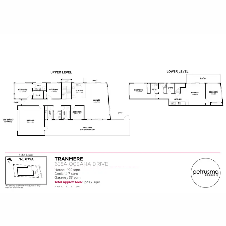 Floorplan of Homely house listing, 635a Oceana Drive, Tranmere TAS 7018