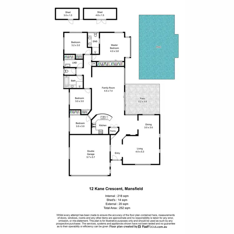 Floorplan of Homely house listing, 12 Kane Crescent, Mansfield QLD 4122