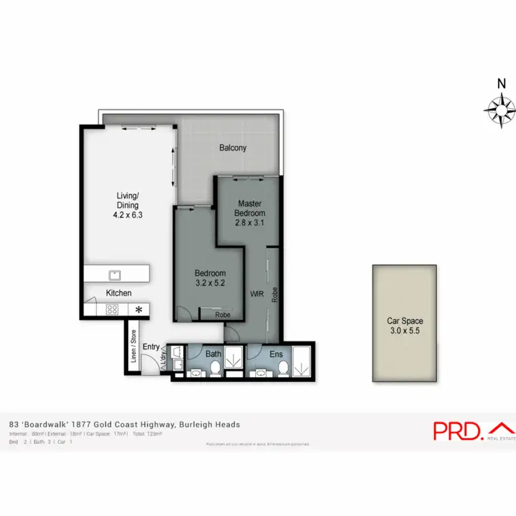 Floorplan of Homely apartment listing, 83/72 The Esplanade, Burleigh Heads QLD 4220