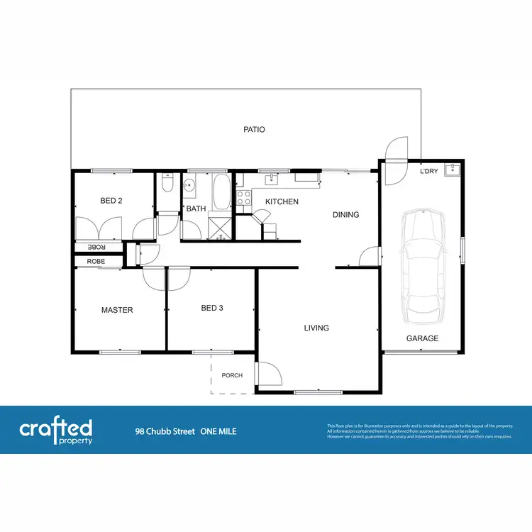Floorplan of Homely house listing, 98 Chubb Street, One Mile QLD 4305