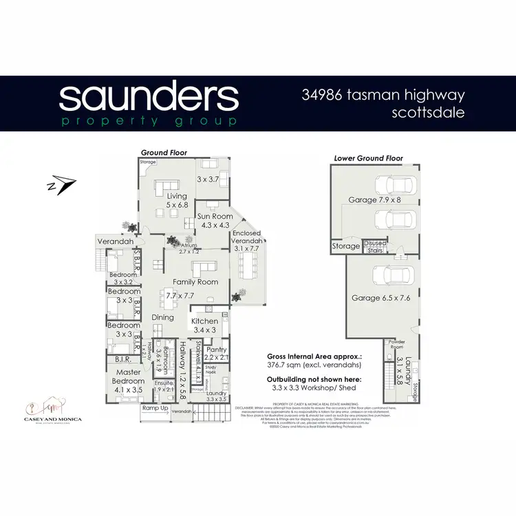 Floorplan of Homely rural property listing, 34986 Tasman Highway, Scottsdale TAS 7260