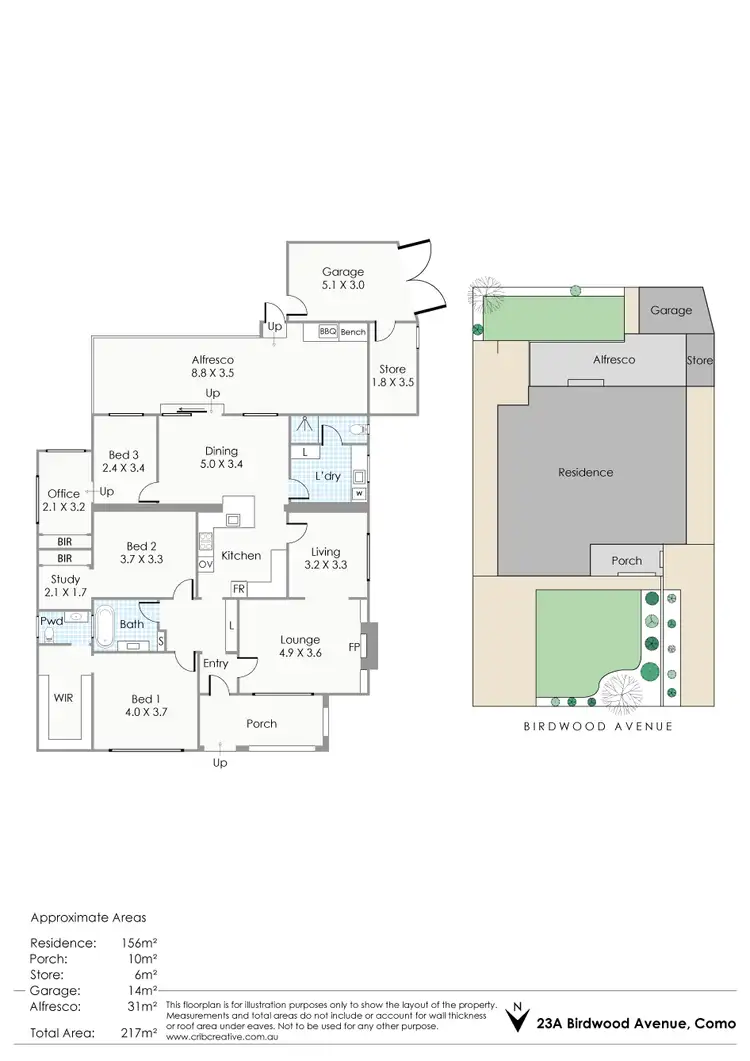Floorplan of Homely house listing, 23A Birdwood Avenue, Como WA 6152