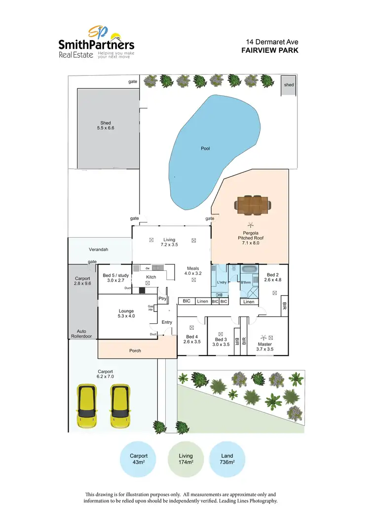 Floorplan of Homely house listing, 14 Demaret Avenue, Fairview Park SA 5126