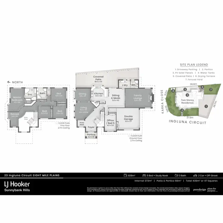 Floorplan of Homely house listing, 23 Ingluna Circuit, Eight Mile Plains QLD 4113
