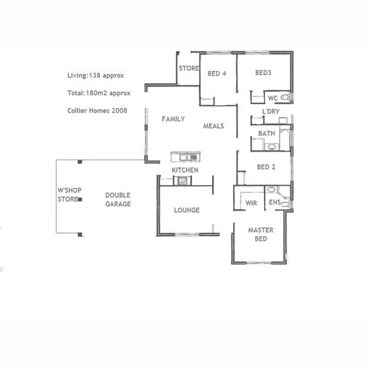 Floorplan of Homely house listing, 2 Golden Grove, Coodanup WA 6210