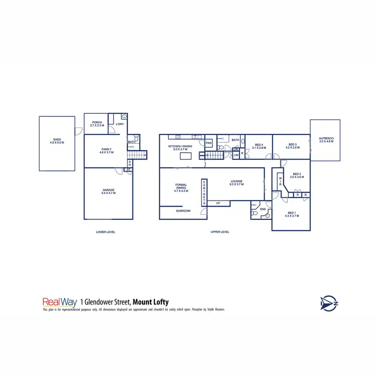 Floorplan of Homely house listing, 1 Glendower Street, Mount Lofty QLD 4350