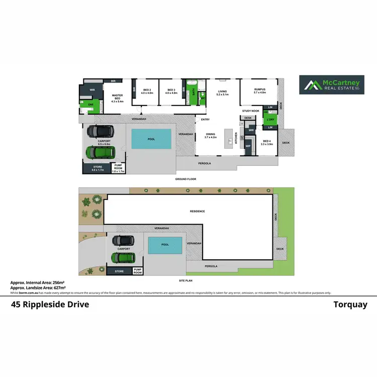 Floorplan of Homely house listing, 45 Rippleside Drive, Torquay VIC 3228