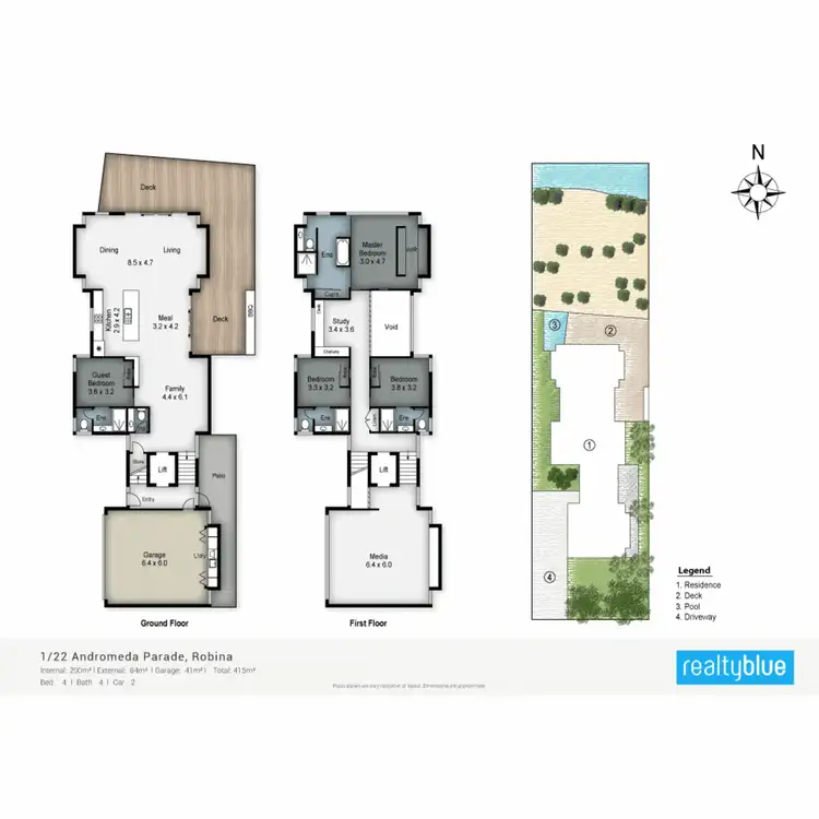 Floorplan of Homely house listing, 1/22 Andromeda Parade, Robina QLD 4226