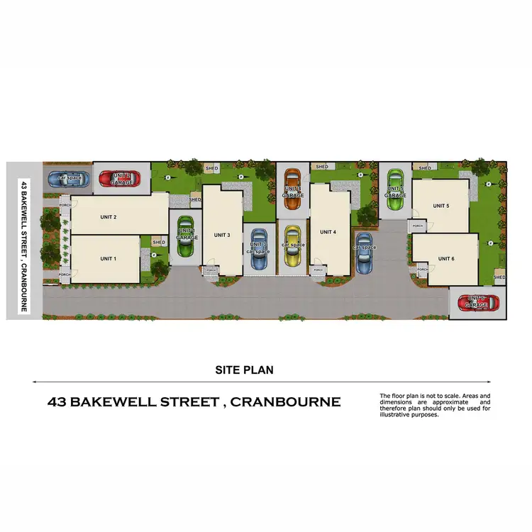 Floorplan of Homely townhouse listing, 2/43 Bakewell Street, Cranbourne VIC 3977