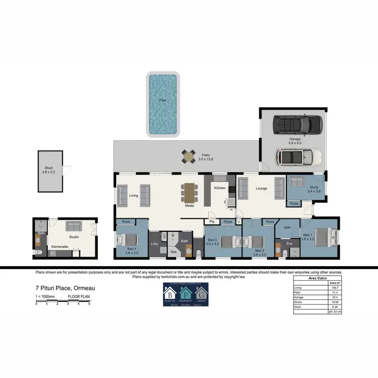 Floorplan of Homely house listing, 7 Pituri Place, Ormeau QLD 4208