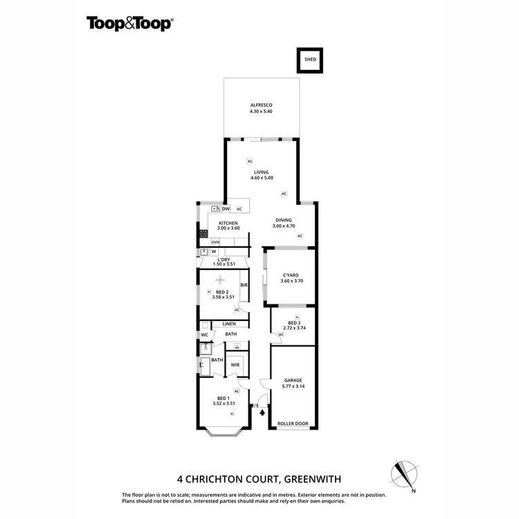 Floorplan of Homely house listing, 4 Chrichton Court, Greenwith SA 5125