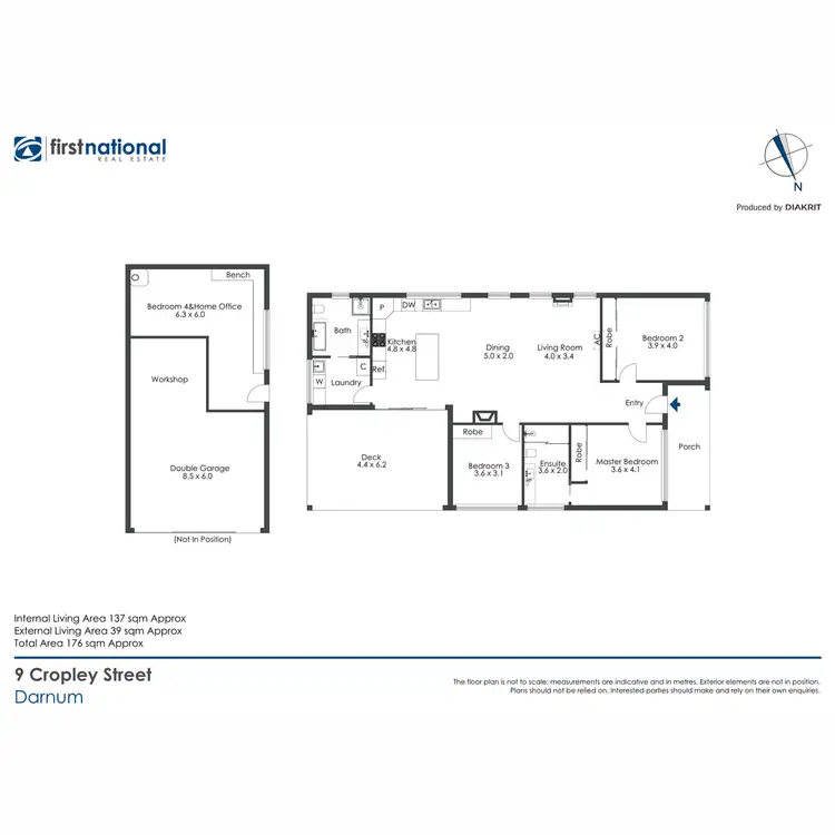 Floorplan of Homely house listing, 9 Cropley Street, Darnum VIC 3822