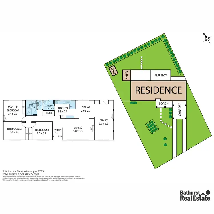 Floorplan of Homely house listing, 6 Whiteman Place, Windradyne NSW 2795
