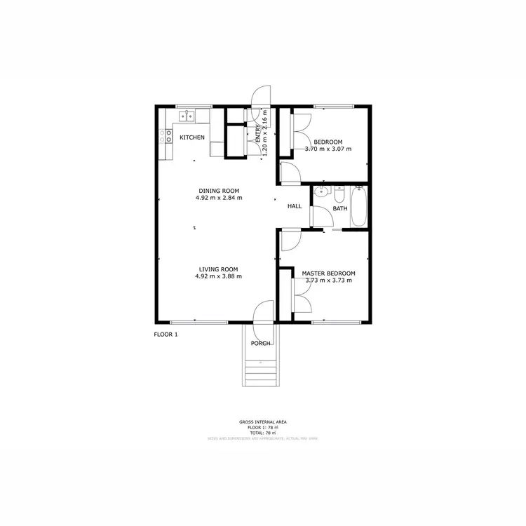 Floorplan of Homely unit listing, 15/8 Bowden Drive, Bridgewater TAS 7030
