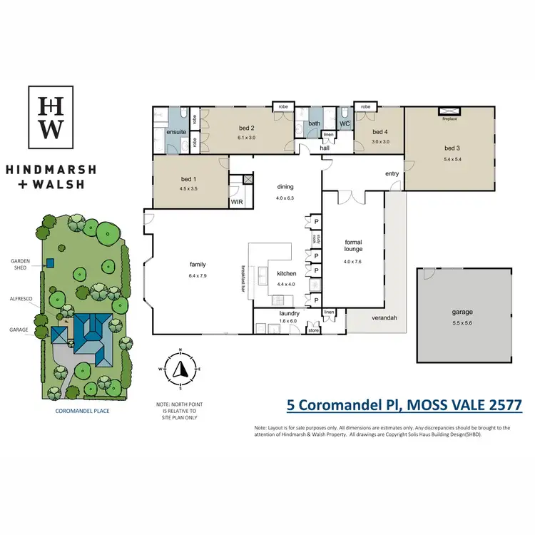 Floorplan of Homely house listing, 5 Coromandel Place, Moss Vale NSW 2577
