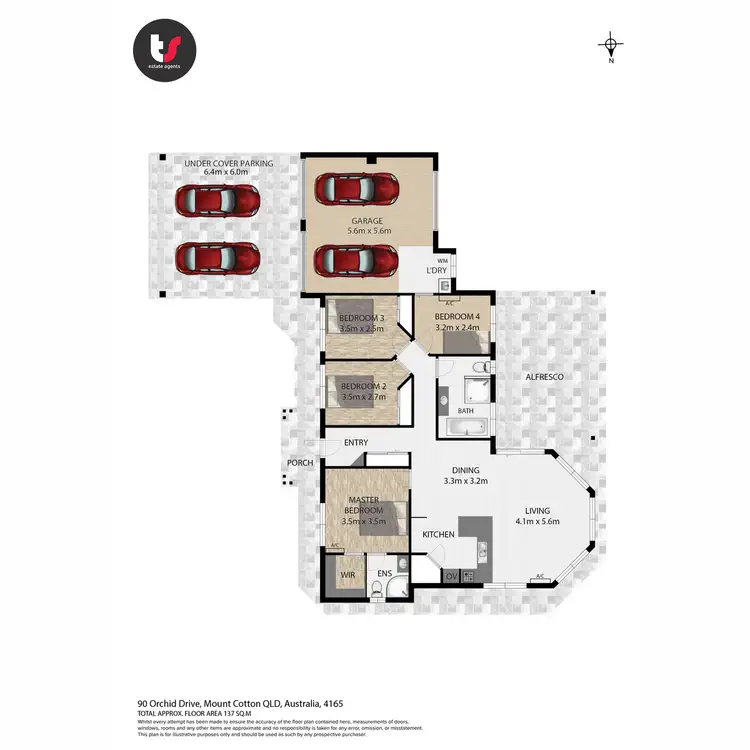 Floorplan of Homely house listing, 90 Orchid Drive, Mount Cotton QLD 4165