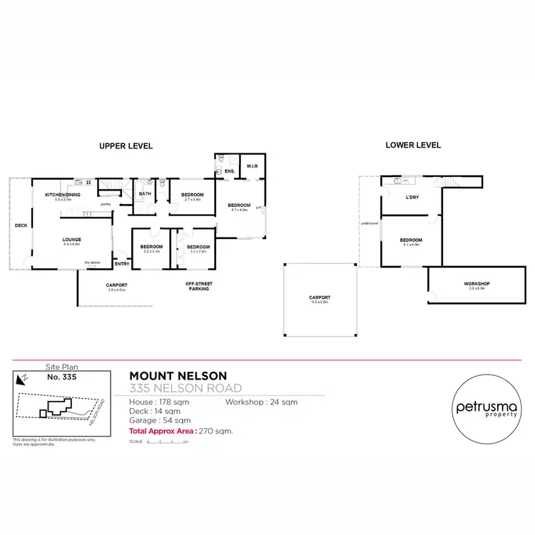 Floorplan of Homely house listing, 335 Nelson Road, Mount Nelson TAS 7007