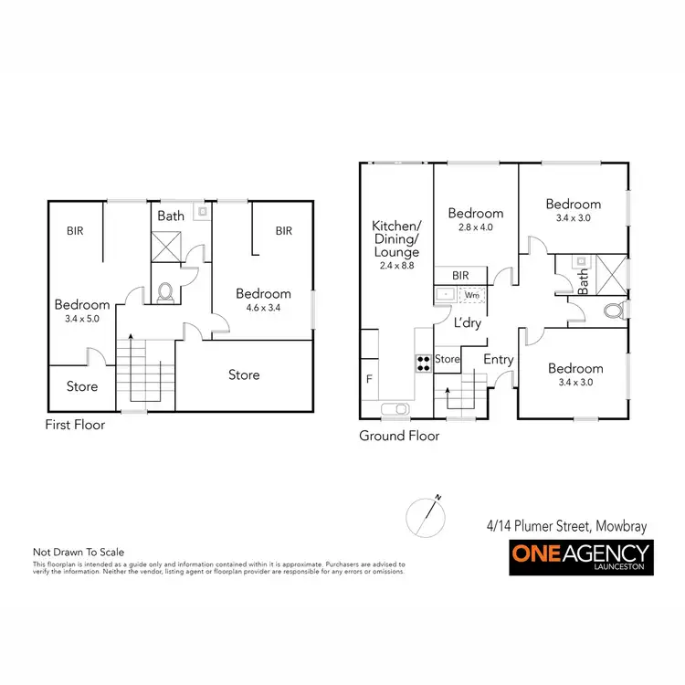 Floorplan of Homely semi-detached listing, 3/14 Plumer Street, Mowbray TAS 7248