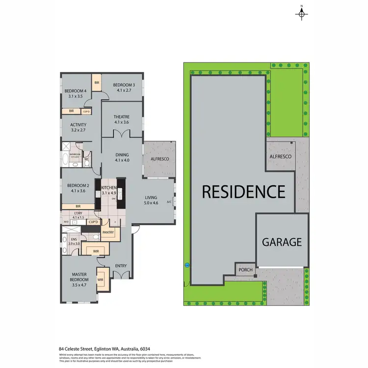 Floorplan of Homely house listing, 84 Celeste Street, Eglinton WA 6034