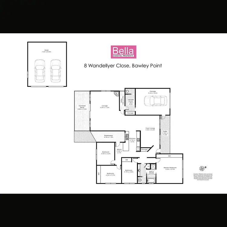 Floorplan of Homely house listing, 8 Wandellyer Close, Bawley Point NSW 2539