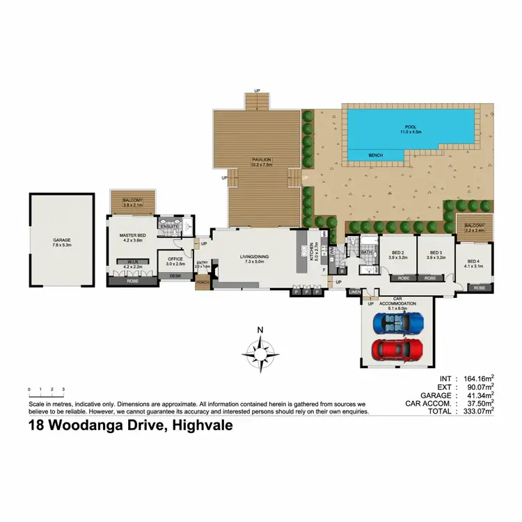 Floorplan of Homely house listing, 18 Woodanga Drive, Highvale QLD 4520