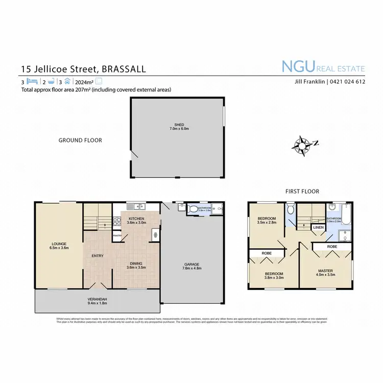 Floorplan of Homely house listing, 15 Jellicoe Street, Brassall QLD 4305
