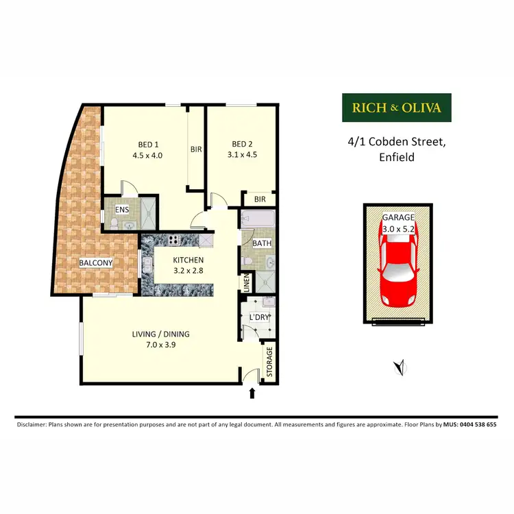 Floorplan of Homely apartment listing, 4/1 Cobden Street, Enfield NSW 2136