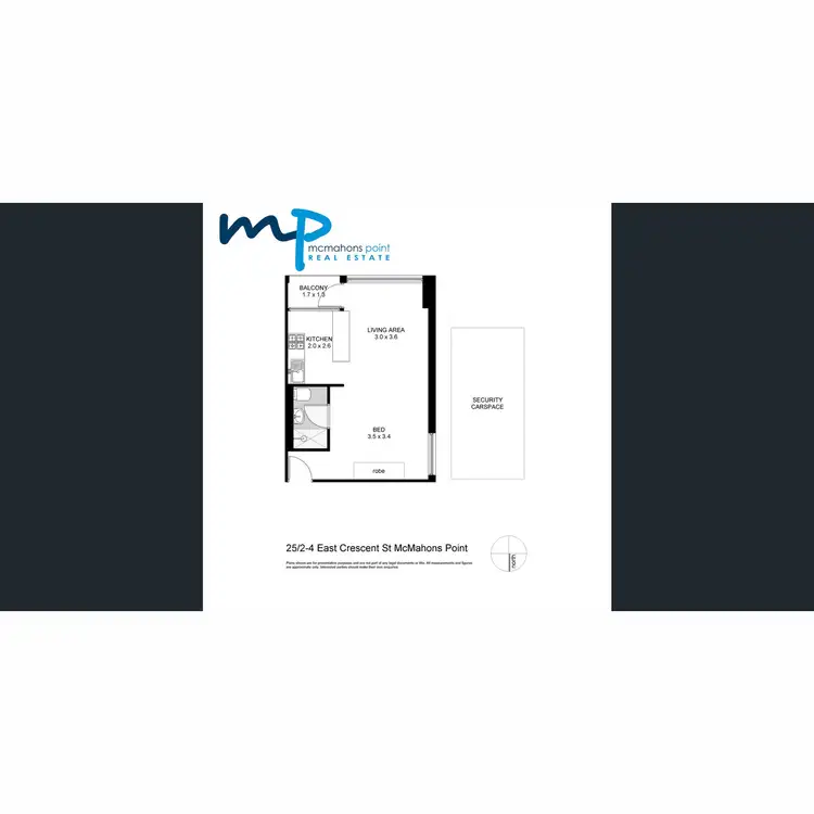 Floorplan of Homely apartment listing, 25/2-4 East Crescent Street, Mcmahons Point NSW 2060