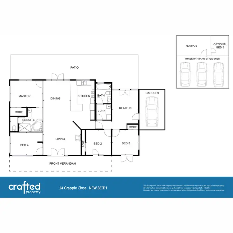 Floorplan of Homely house listing, 24 Grapple Close, New Beith QLD 4124