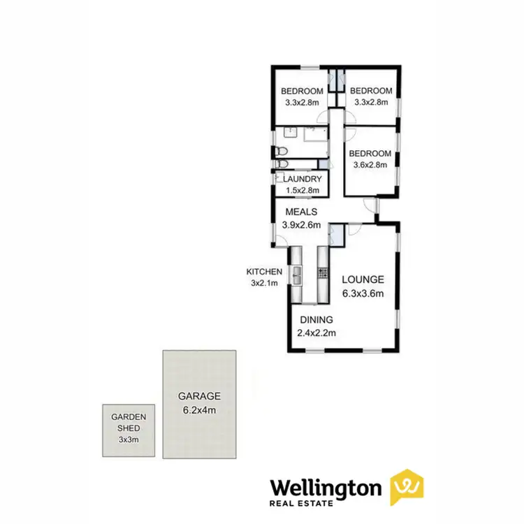 Floorplan of Homely house listing, 59 Jackson Avenue, Sale VIC 3850
