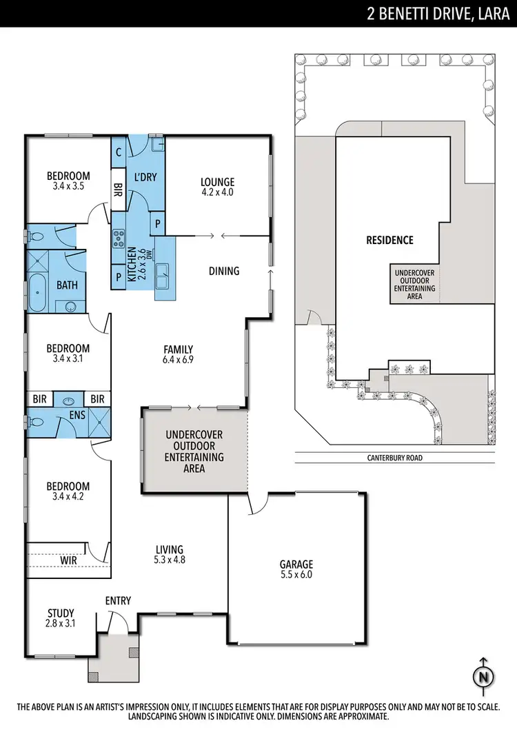 Floorplan of Homely house listing, 2-4 Benetti Drive, Lara VIC 3212