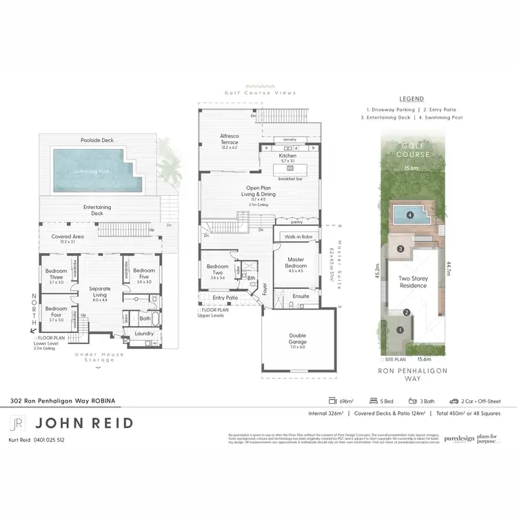 Floorplan of Homely house listing, 302 Ron Penhaligon Way, Robina QLD 4226