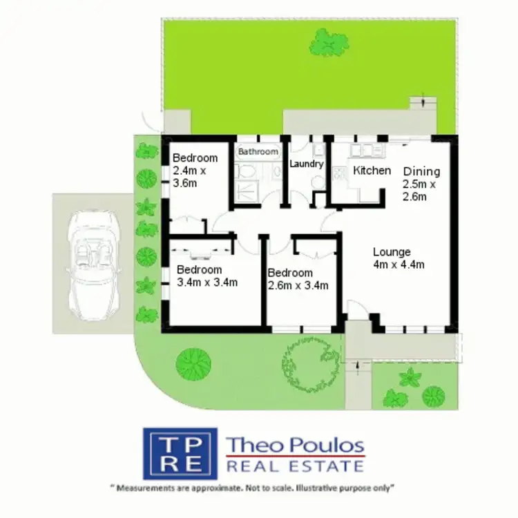 Floorplan of Homely semi-detached listing, 3/47 Station Street, Katoomba NSW 2780