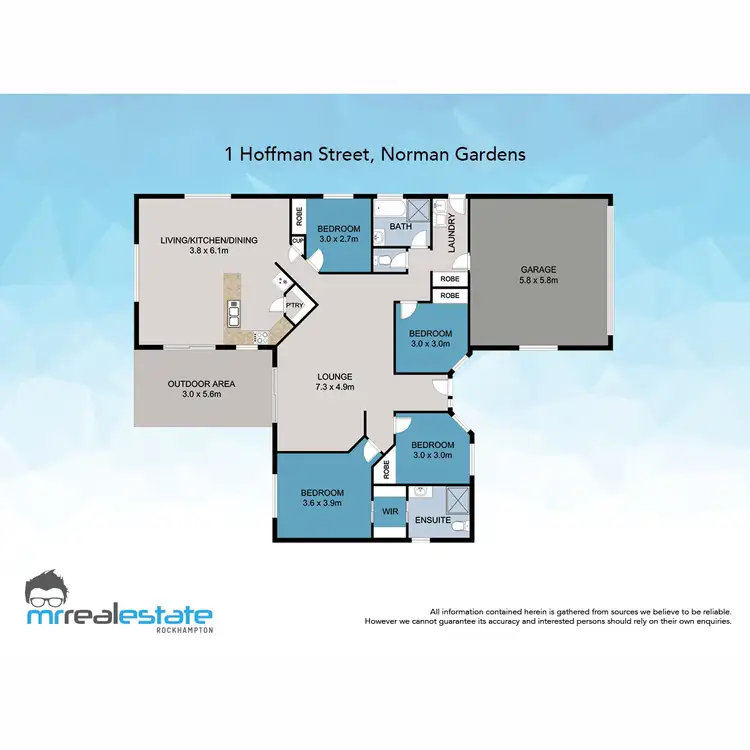 Floorplan of Homely house listing, 1 Hoffmann Street, Norman Gardens QLD 4701