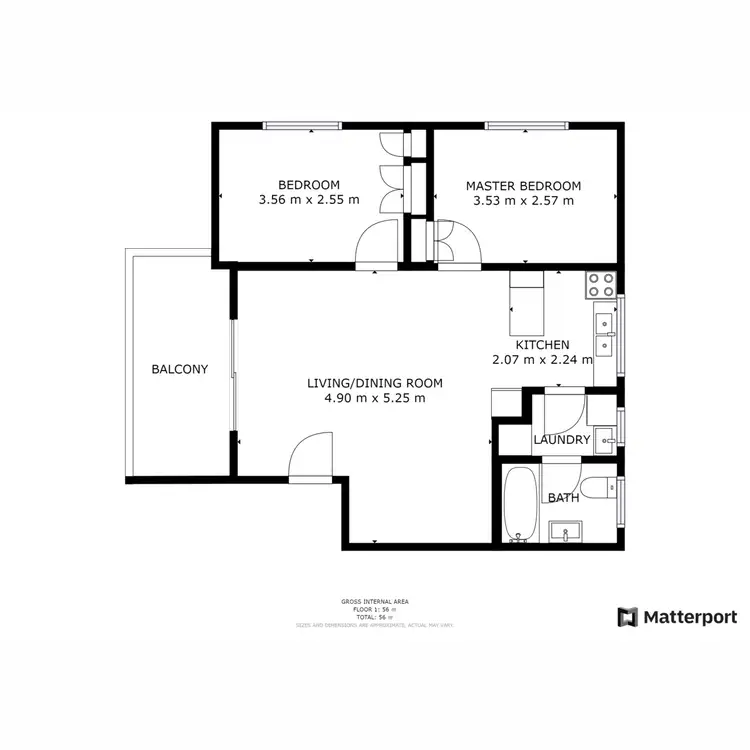 Floorplan of Homely unit listing, 2/104 Henderson Road, Queanbeyan NSW 2620