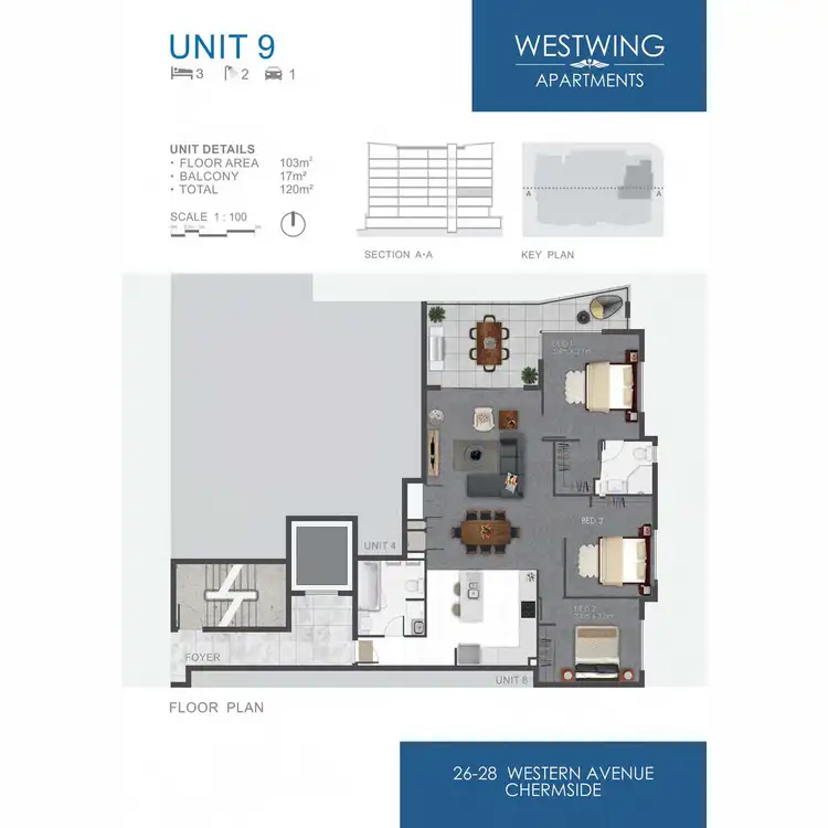 Floorplan of Homely apartment listing, 9/26-28 Western Avenue, Chermside QLD 4032