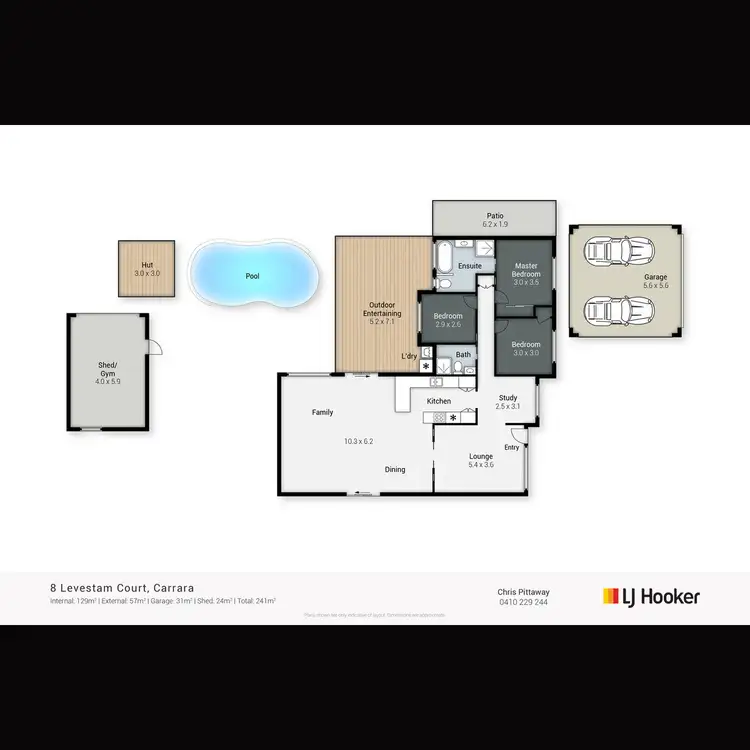 Floorplan of Homely house listing, 8 Levestam Court, Carrara QLD 4211